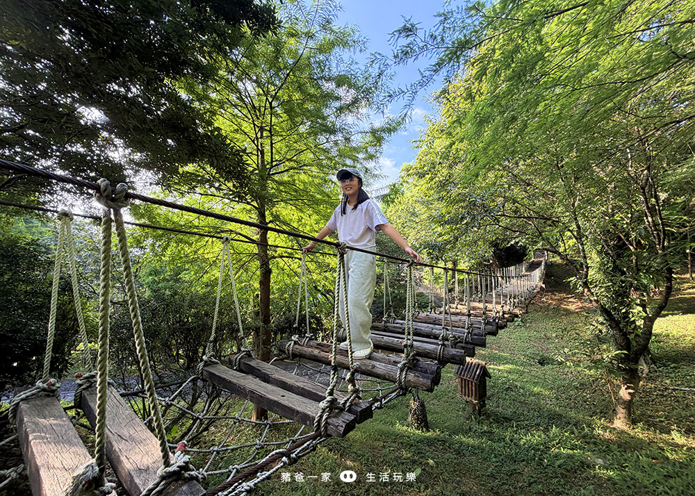 香格里拉休閒農場 |晚上觀星看銀河,白天在農場玩超大盪鞦韆、吊橋,兩天一夜好好玩 宜蘭香格里拉農場吊橋